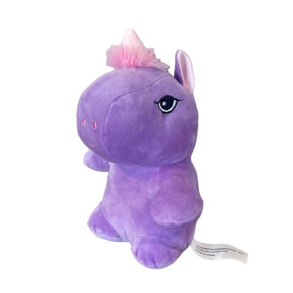 Greenbrier Fuzzy Friends small plush purple pink unicorn soft toy stuffed animal - Picture 1 of 9